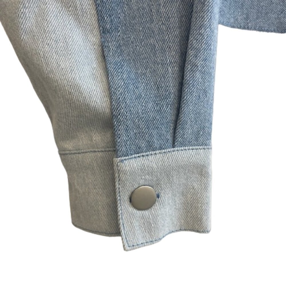 Le Lis Denim Patchwork Jacket, Women's Size M - Picture 5 of 6